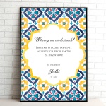 Tablice powitalne na przyjęcie urodzinowe z eleganckim wzorem