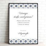 Tablice powitalne na przyjęcie urodzinowe ze wzorem
