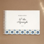 Księga gości na przyjęcie urodzinowe z kolorową mozaiką