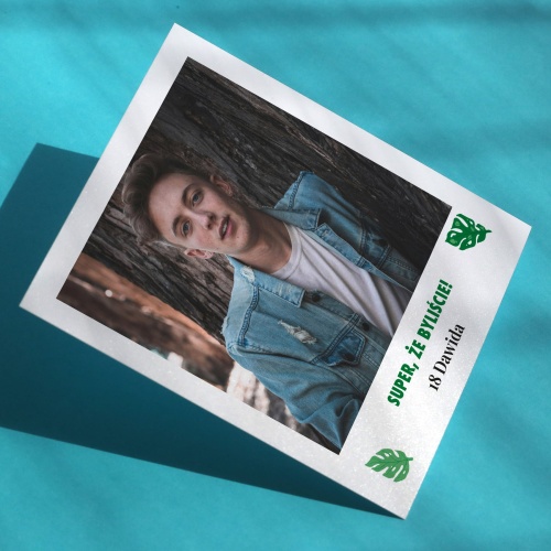 Polaroid podziękowanie dla gości - zielony motyw botaniczny