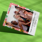 Polaroid podziękowanie dla gości - różowe kwiaty