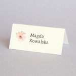 Delikatne winietki urodzinowe z kwiatuszkiem