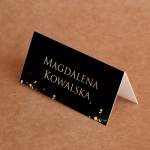 Czarno-złote winietki urodzinowe