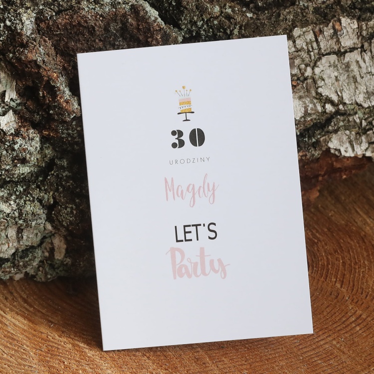 Zaproszenia na urodziny z tortem