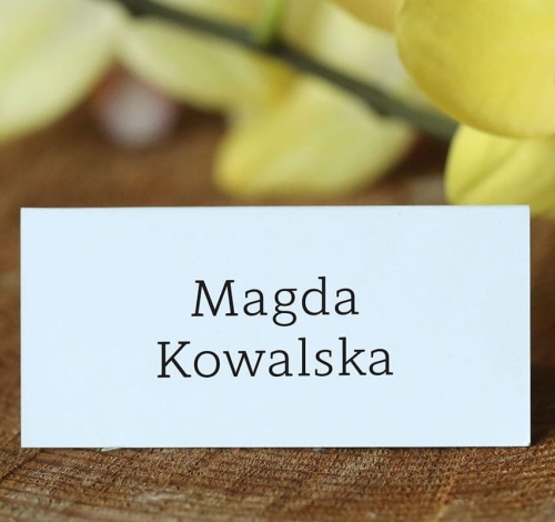 Winietki ślubne minimalistyczne