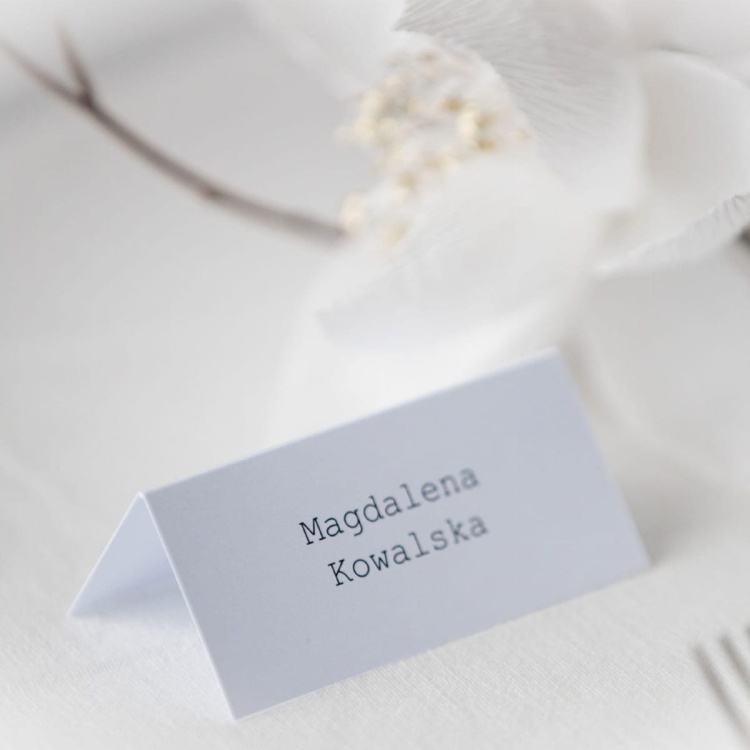 proste winietki ślubne - maszyna do pisania