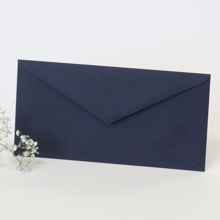 Koperta DL ciemny granat Sirio Color Dark Blue