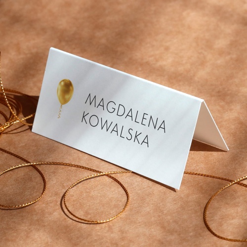 Winietki urodzinowe z balonem