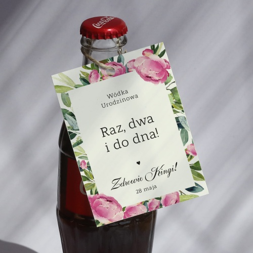 Urodzinowe zawieszki z piwonią