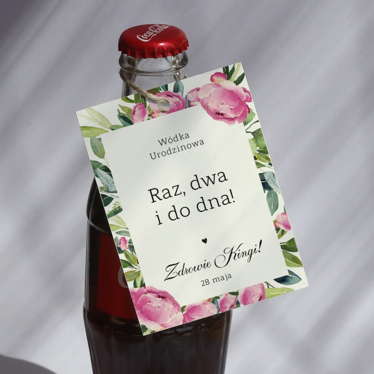 Urodzinowe zawieszki z piwonią