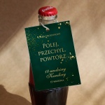 Złoto-szmaragdowe urodzinowe zawieszki