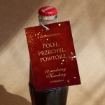 Bordowo-złote urodzinowe zawieszki