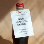 Biało-złote urodzinowe zawieszki