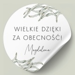 Naklejki na urodziny z roślinnym motywem
