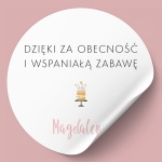 Naklejki na urodziny z tortem