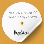 Naklejki na urodziny z balonem