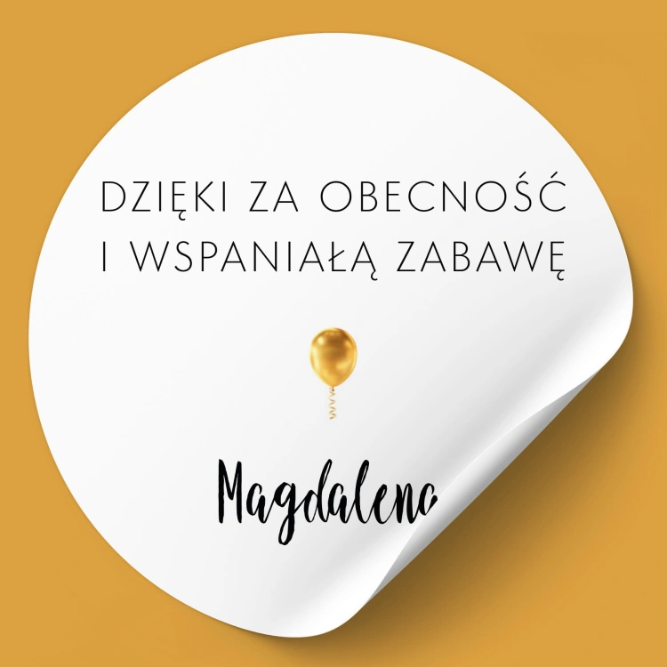 Naklejki na urodziny z balonem