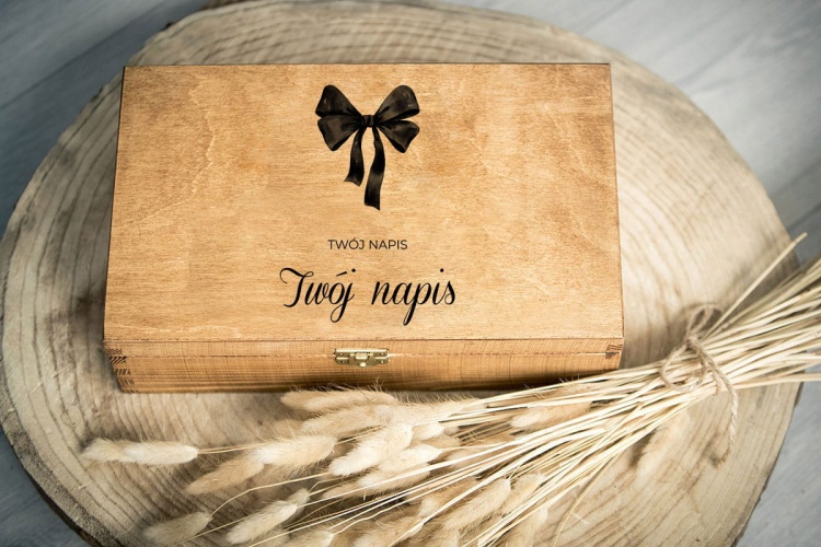 Ciemna szkatułka, pudełko z dedykacją