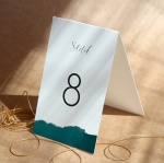 Zielone numerki na stół urodzinowy