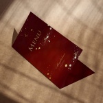 Karty menu na przyjęcie urodzinowe bordowo-złote