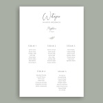 Plan stołu urodzinowego z roślinnym motywem