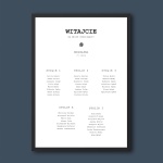 Plan stołu urodzinowego z kulą dyskotekową