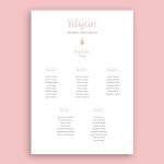 Plan stołu urodzinowego z tortem