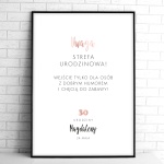 Tablice powitalne na przyjęcie urodzinowe z balonową cyfrą