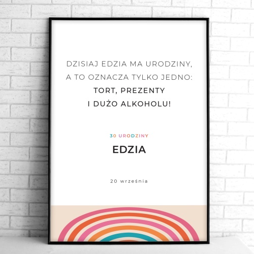 Tablice powitalne na przyjęcie urodzinowe z kolorowymi łukami