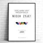 Tablice powitalne na przyjęcie urodzinowe z kolorowym wzorem