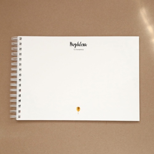 Księga gości na przyjęcie urodzinowe z balonem