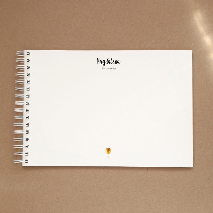 Księga gości na przyjęcie urodzinowe z balonem