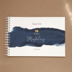 Księga gości na przyjęcie urodzinowe granatowa