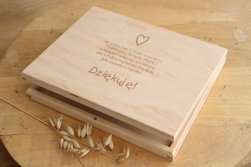 Dzień babci i dziadka - pudełko z grawerem na merci