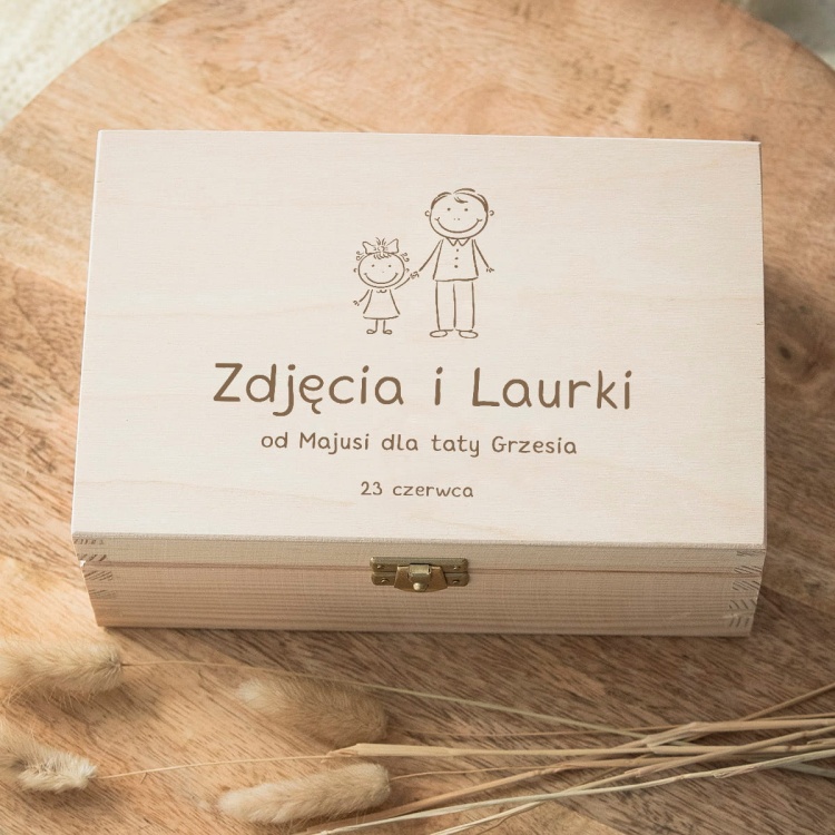 Szkatułka, pudełko dla taty od córki