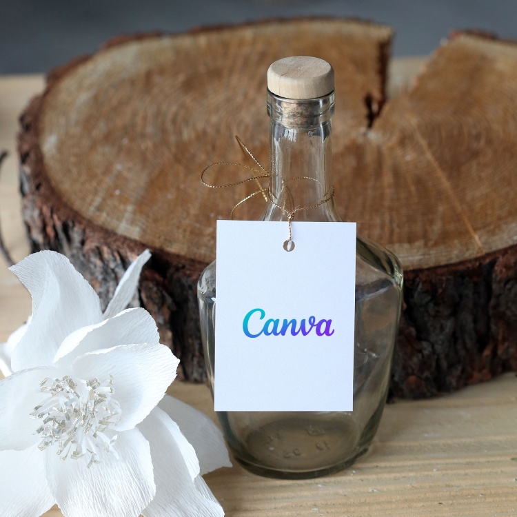 Zawieszki na butelki – druk z projektu Canva