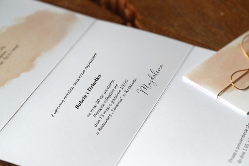 Pastelowo różowe zaproszenia na 30 urodziny