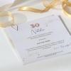 Zaproszenia rose gold na 30 urodziny