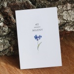 Zaproszenia na 40 urodziny z niezapominajką