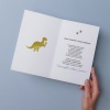 Dziecięce zaproszenia urodzinowe na roczek z dinozaurem