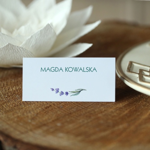 Winietka z gałązką lawendy