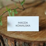Proste winietki na stół