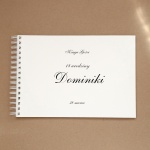 Klasyczna księga gości na przyjęcie urodzinowe