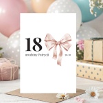 Zaproszenia na 18 z kokardą