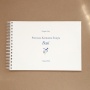 Księga gości na Pierwszą Komunię z chabrami