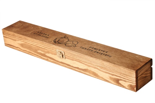 pudełko na świecę woskowane CH02 dzidziuś dziewczynka