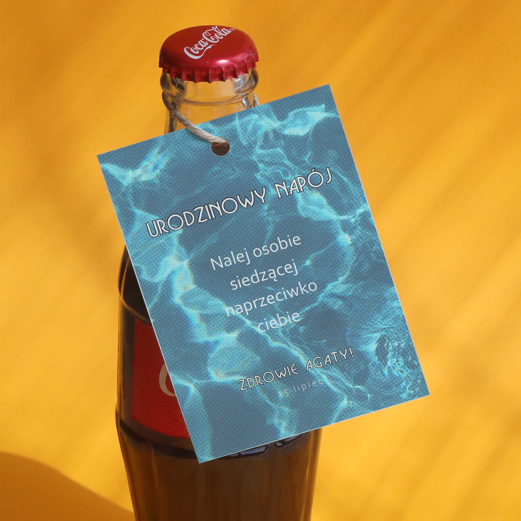 Urodzinowe zawieszki aqua - zestaw 18 szt