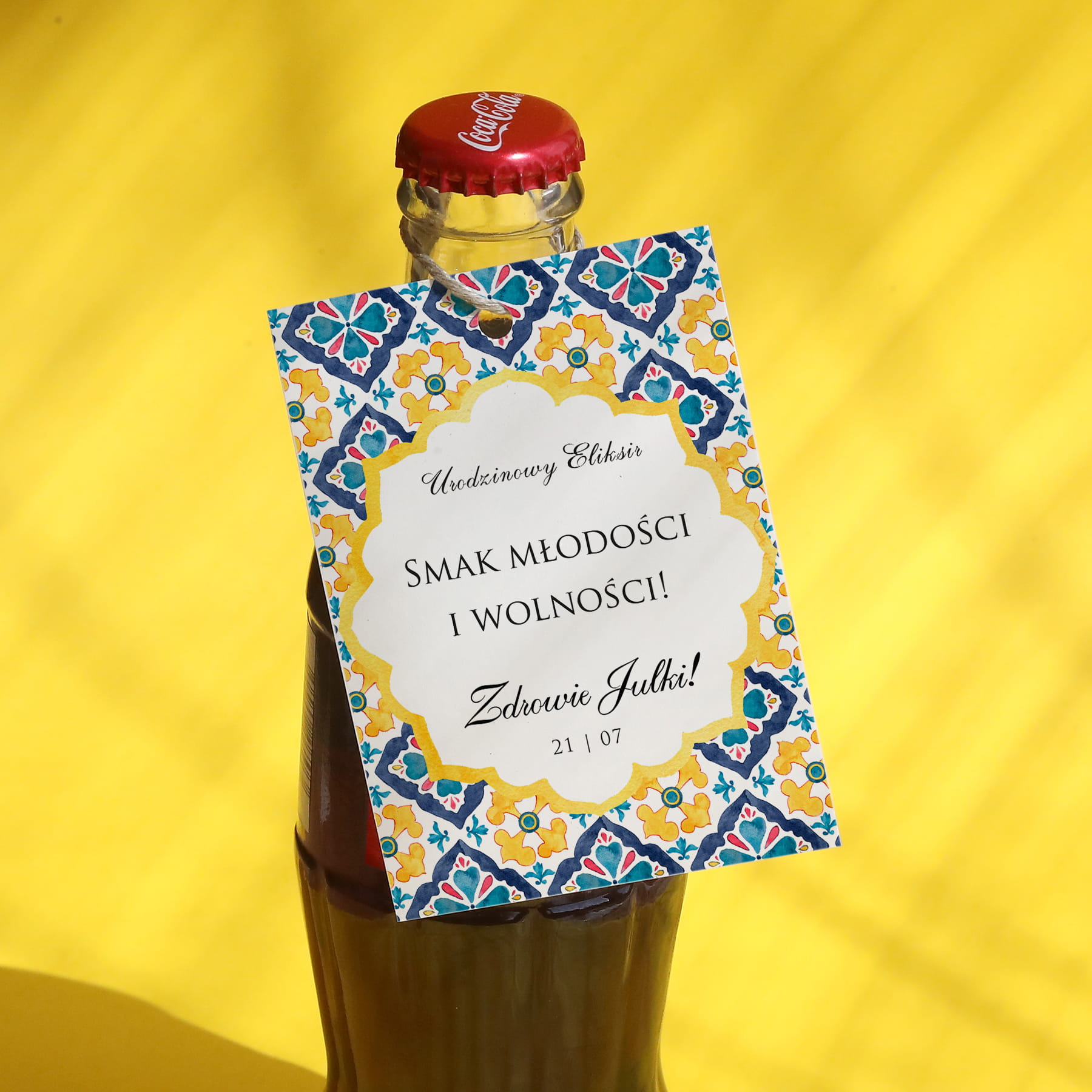 Wzorzyste urodzinowe zawieszki- zestaw 18 szt