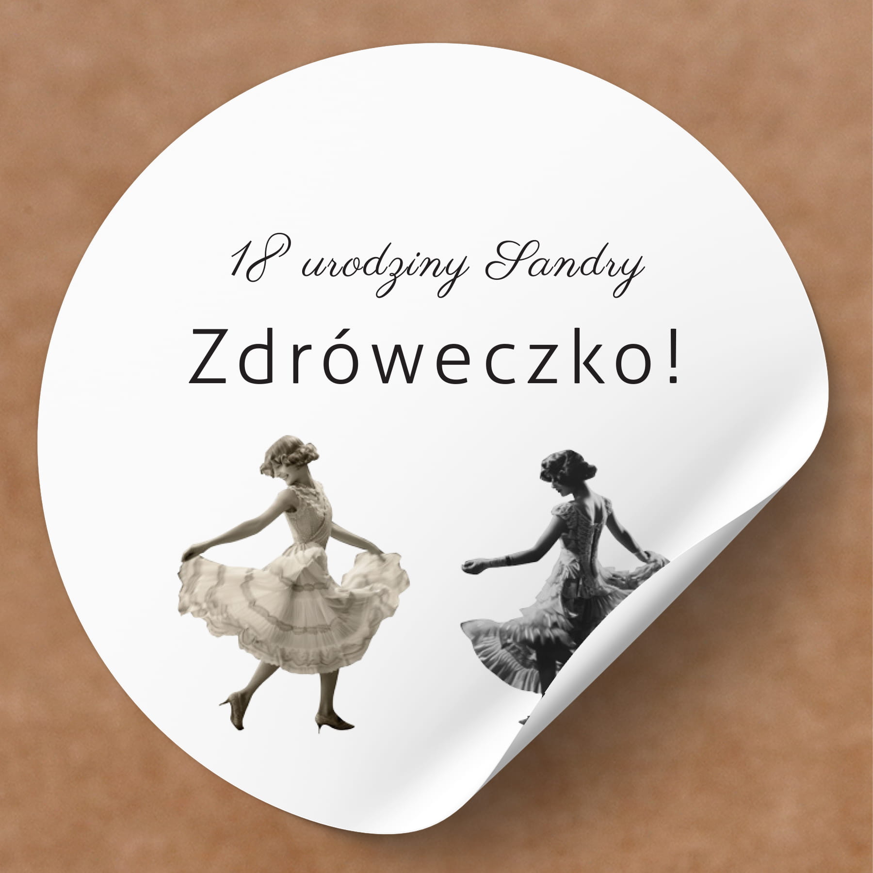 Naklejki na urodziny roztańczone