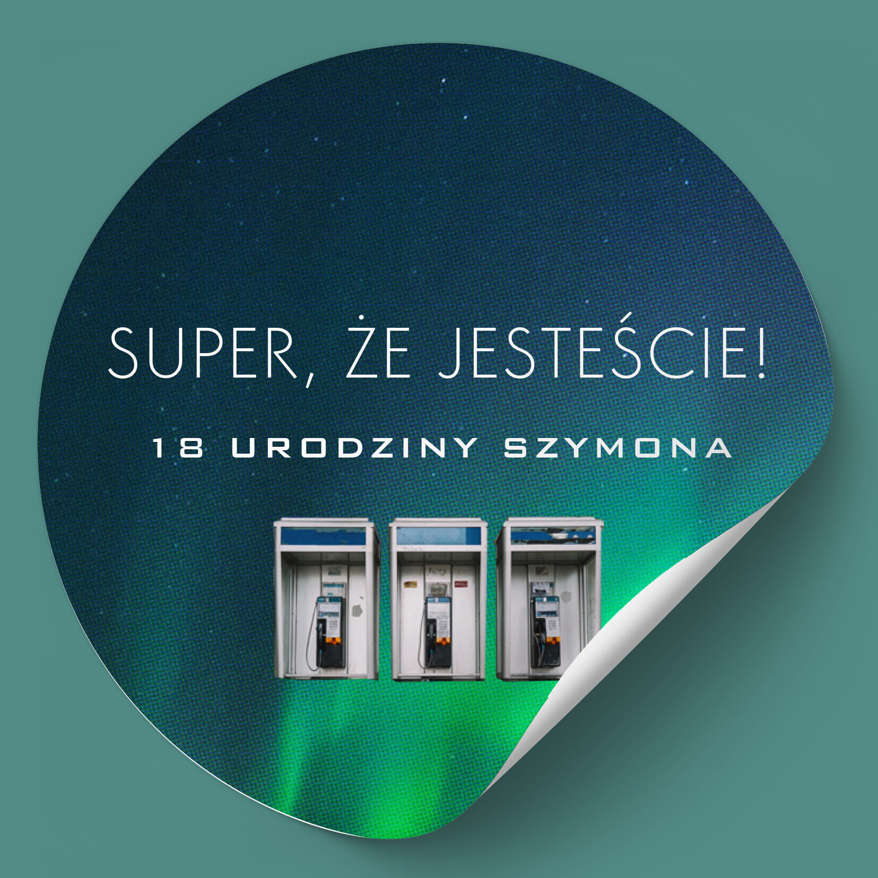 Naklejki na urodziny z telefonami